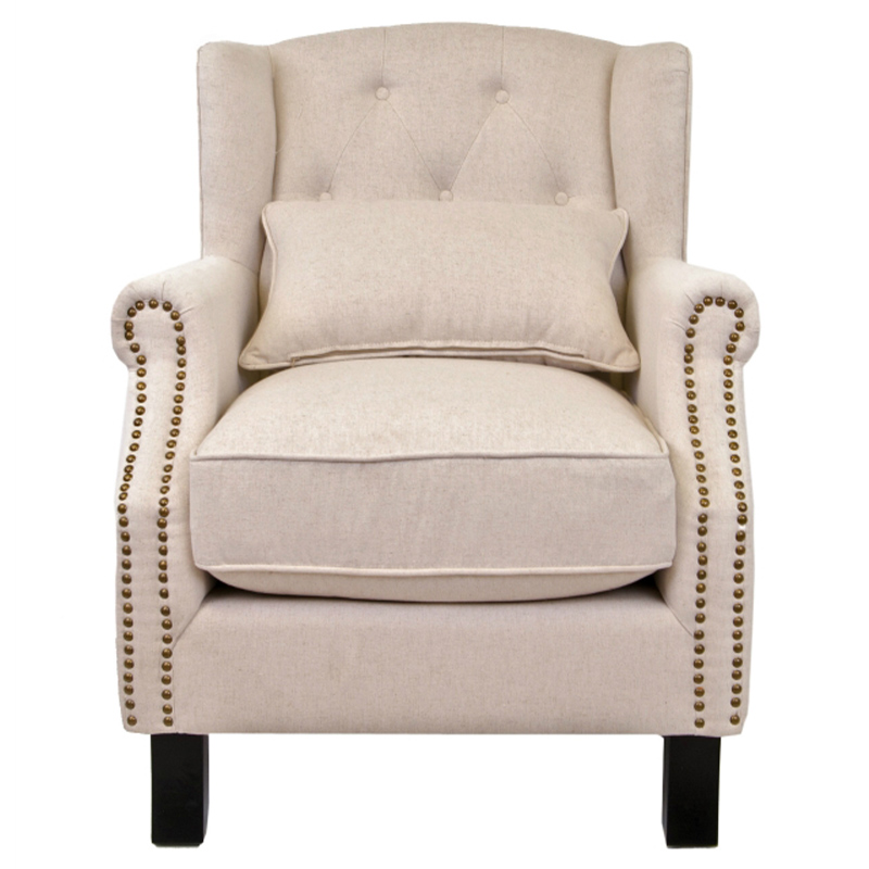 Кресло Henry Armchair beige flax Бежевый Кресло Henry Armchair beige flax Бежевый в Брянске | Loft Concept