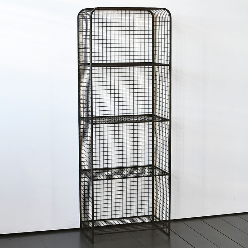 Стеллаж Knott Industrial Metal Rust Rack Черный Стеллаж Knott Industrial Metal Rust Rack Черный в Брянске | Loft Concept