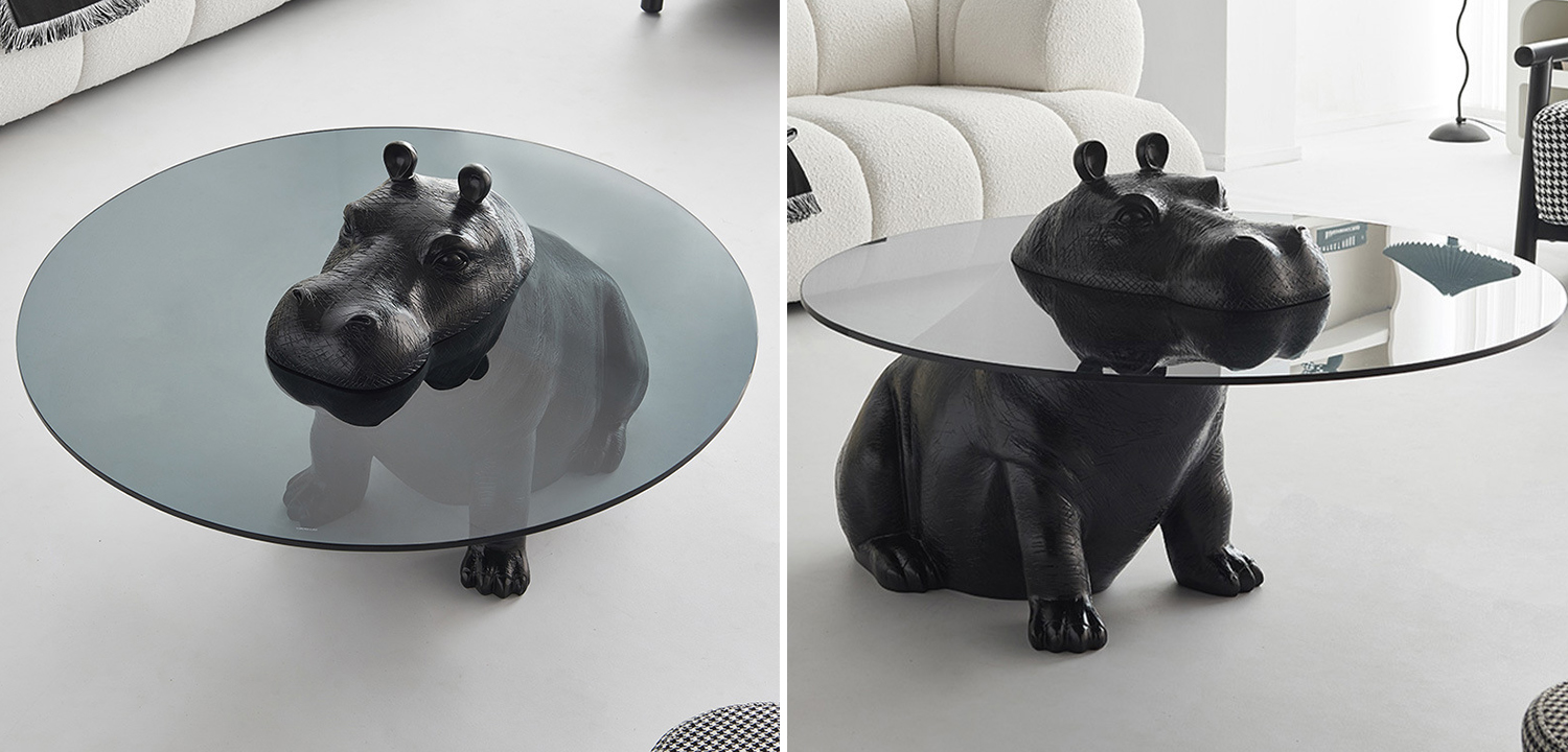 Кофейный Стол Бегемот Hippo Sitting Coffee Table - фото