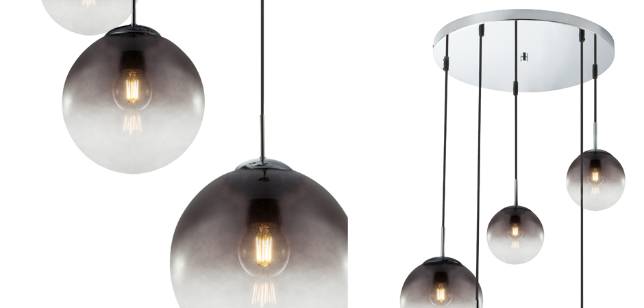 Люстра Ball Sunrise Pendant lamp smok 5 плафона Люстра Ball Sunrise Pendant lamp smok 5 плафона - Loft-Concept в Брянске