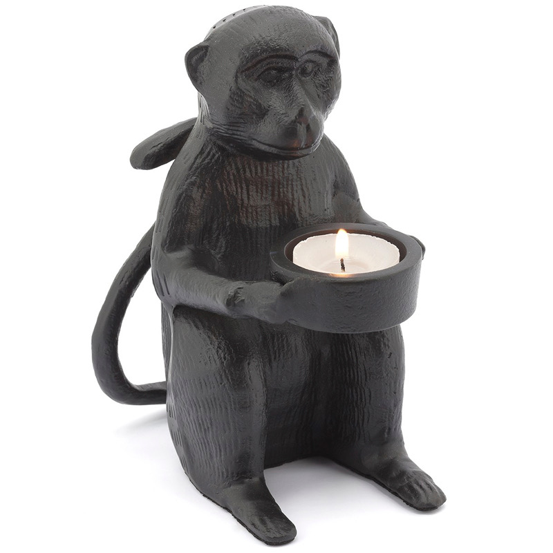 Подсвечник CANDLEHOLDER MONKEY ALLU Черный Подсвечник CANDLEHOLDER MONKEY ALLU Черный в Брянске | Loft Concept