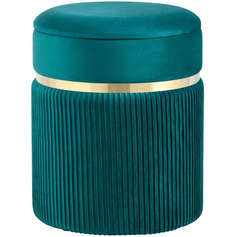 Пуф с ящиком бирюзовый Glossy Velor Бирюзовый Пуф с ящиком бирюзовый Glossy Velor Бирюзовый в Брянске | Loft Concept