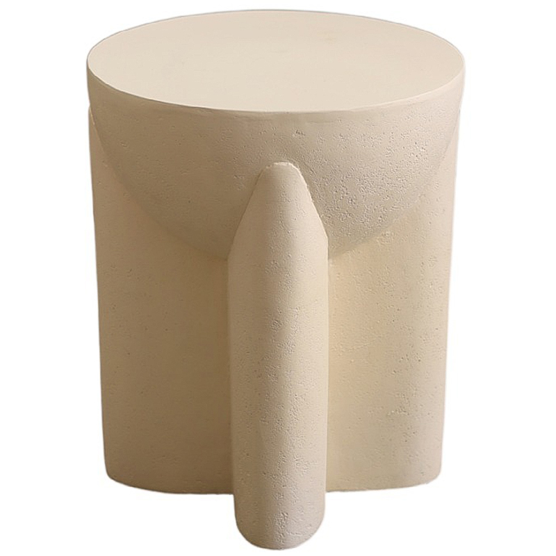 Приставной стол Lava Stone Side Table Полимер Бежевый Приставной стол Lava Stone Side Table Полимер Бежевый в Брянске | Loft Concept
