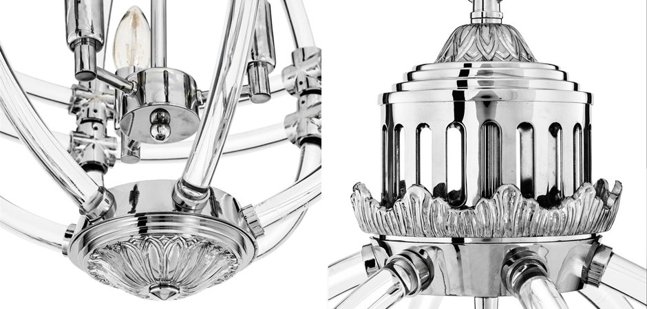 Люстра Eichholtz Chandelier Impero Silver Люстра Eichholtz Chandelier Impero Silver - Loft-Concept в Брянске