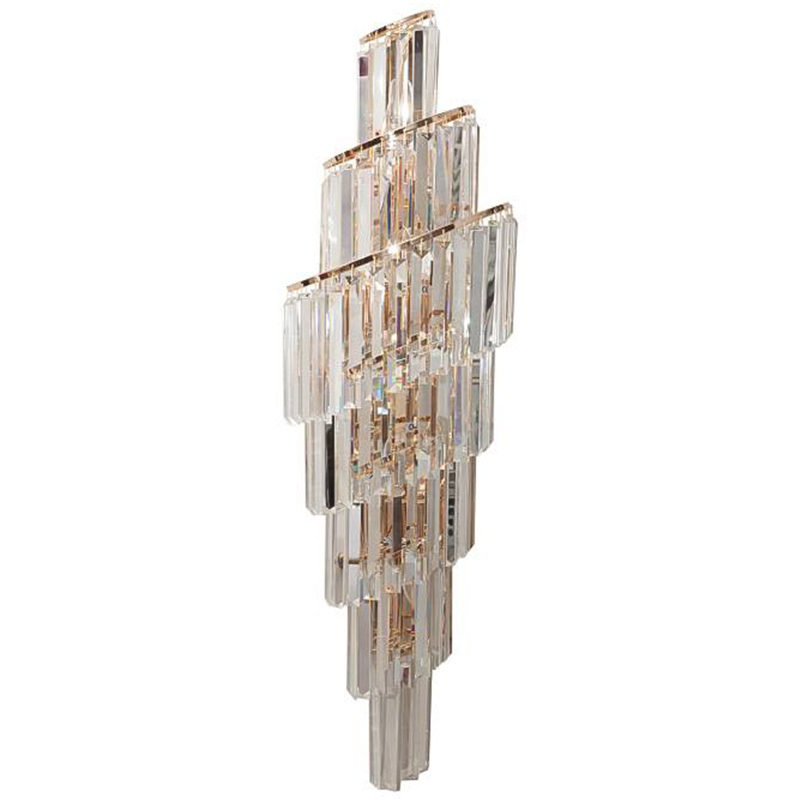 Бра Odeon Cascade Wall Lamp Left Золотой Прозрачное Стекло Бра Odeon Cascade Wall Lamp Left Золотой Прозрачное Стекло в Брянске | Loft Concept