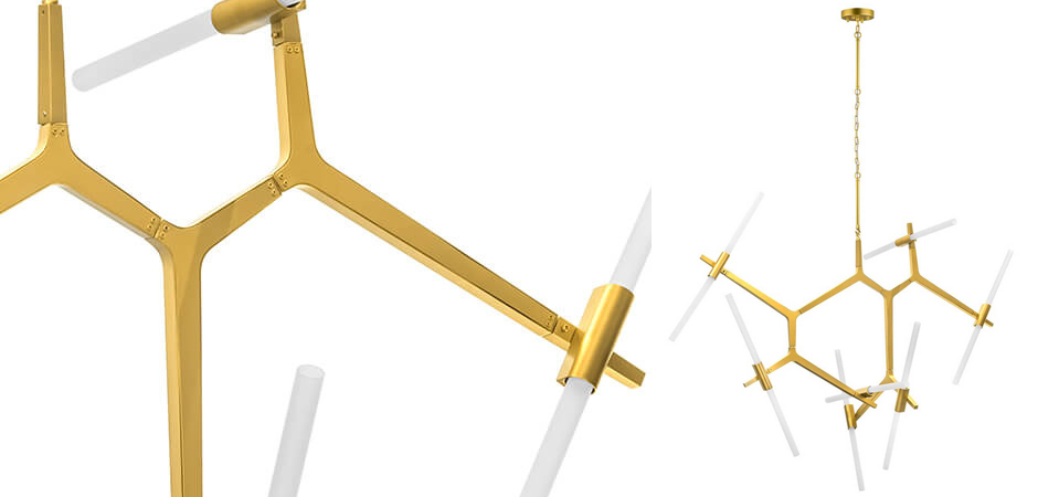 Люстра Agnes Chandelier Gold 14 Люстра Agnes Chandelier Gold 14 - Loft-Concept в Брянске