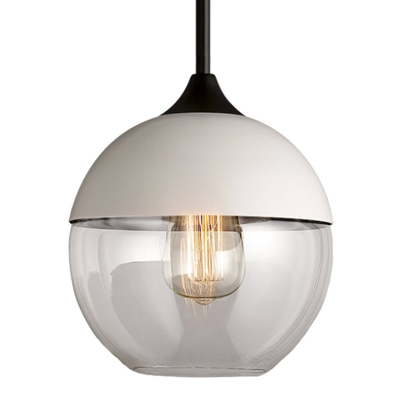 Подвесной светильник Hanglamp zwart glas White III Белый Прозрачное Стекло Подвесной светильник Hanglamp zwart glas White III Белый Прозрачное Стекло в Брянске | Loft Concept