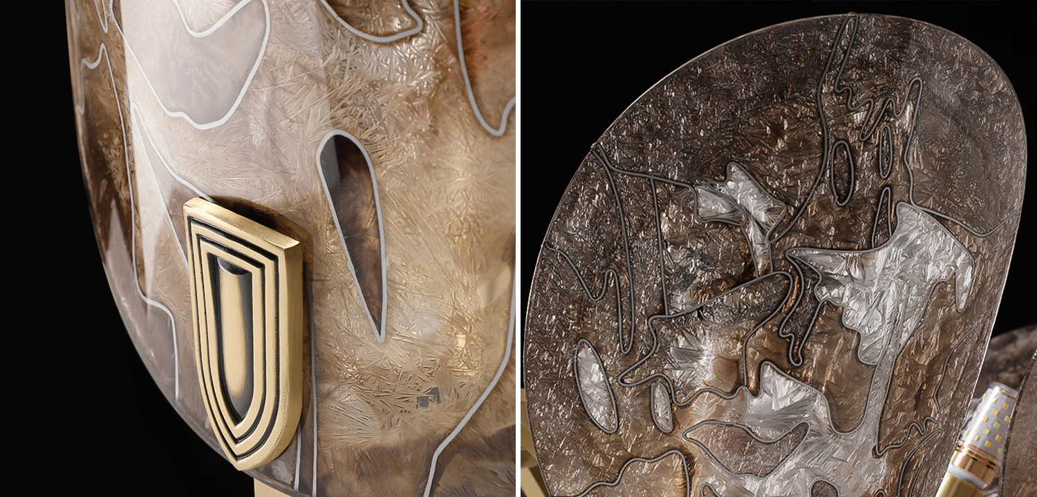 Люстра RIFFLE с узором по технике «Морозная роспись" 12 - фото