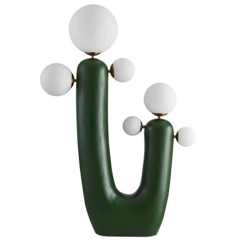 Торшер Oo Flor Lamp Green Белое матовое стекло Зеленый Торшер Oo Flor Lamp Green Белое матовое стекло Зеленый в Брянске | Loft Concept
