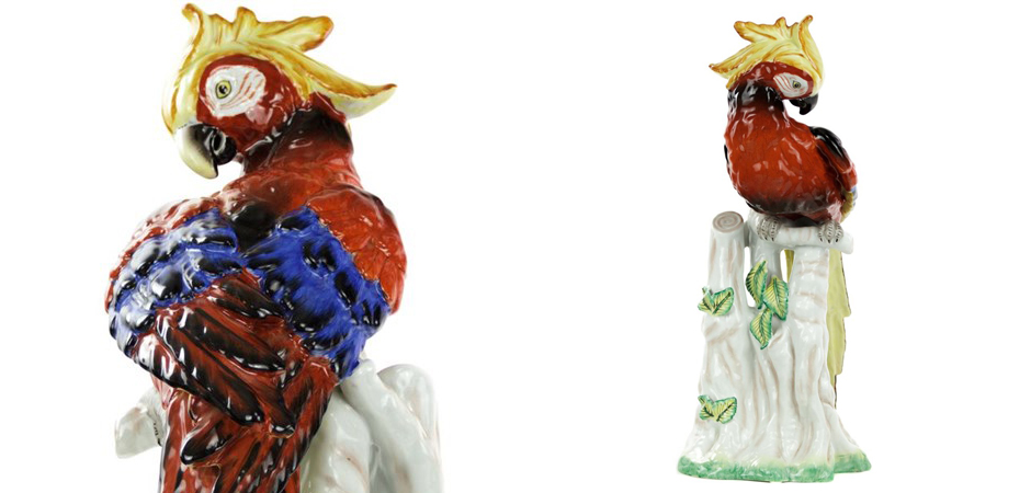 Статуэтка Porcelain Red Parrot Статуэтка Porcelain Red Parrot - Loft-Concept в Брянске