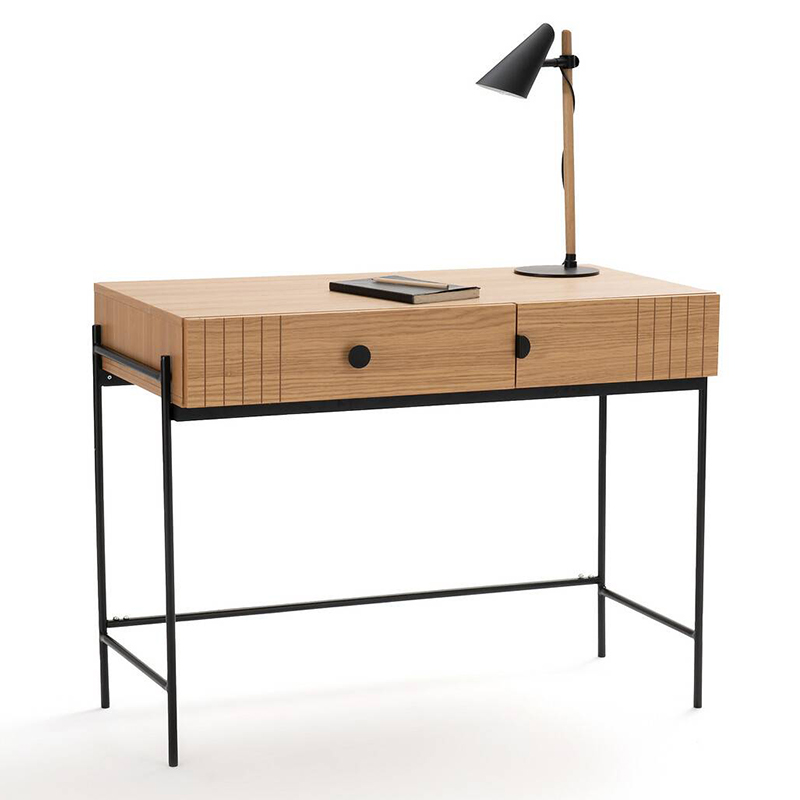 Рабочий стол Domar Desktop Светлый дуб Черный в Брянске | Loft Concept 