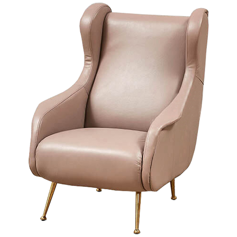 Кресло Gastone Chair Дымчатая Роза Золотой Кресло Gastone Chair Дымчатая Роза Золотой в Брянске | Loft Concept
