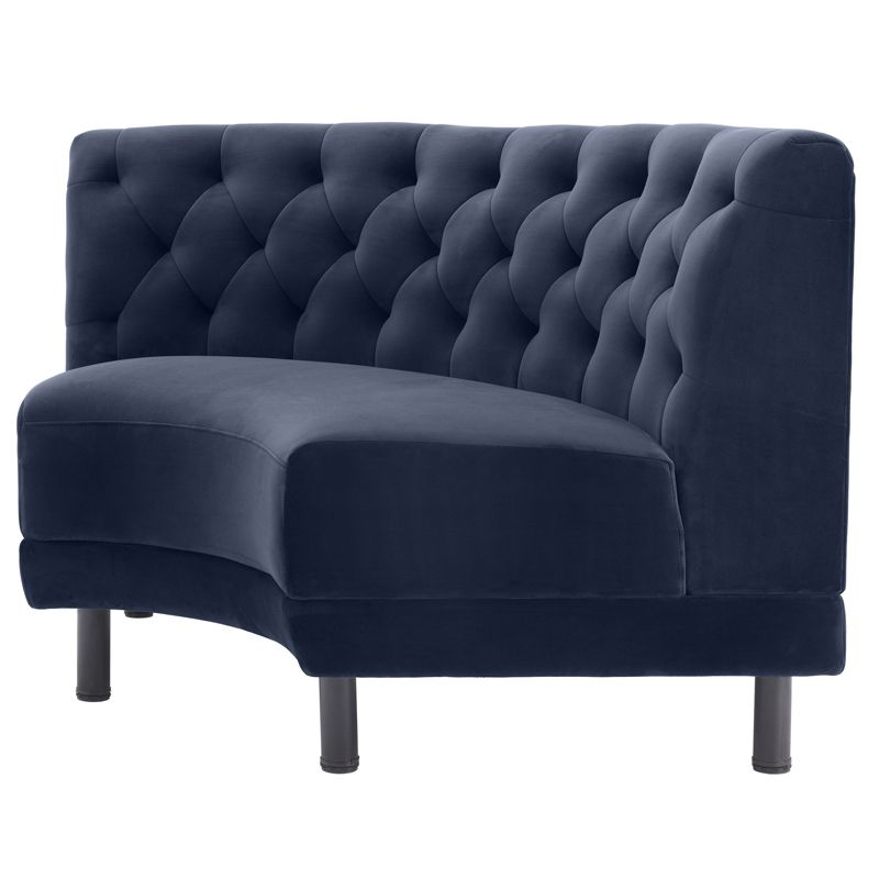 Диван Eichholtz Sofa Rochdale II Сапфирово-синий Черный Диван Eichholtz Sofa Rochdale II Сапфирово-синий Черный в Брянске | Loft Concept