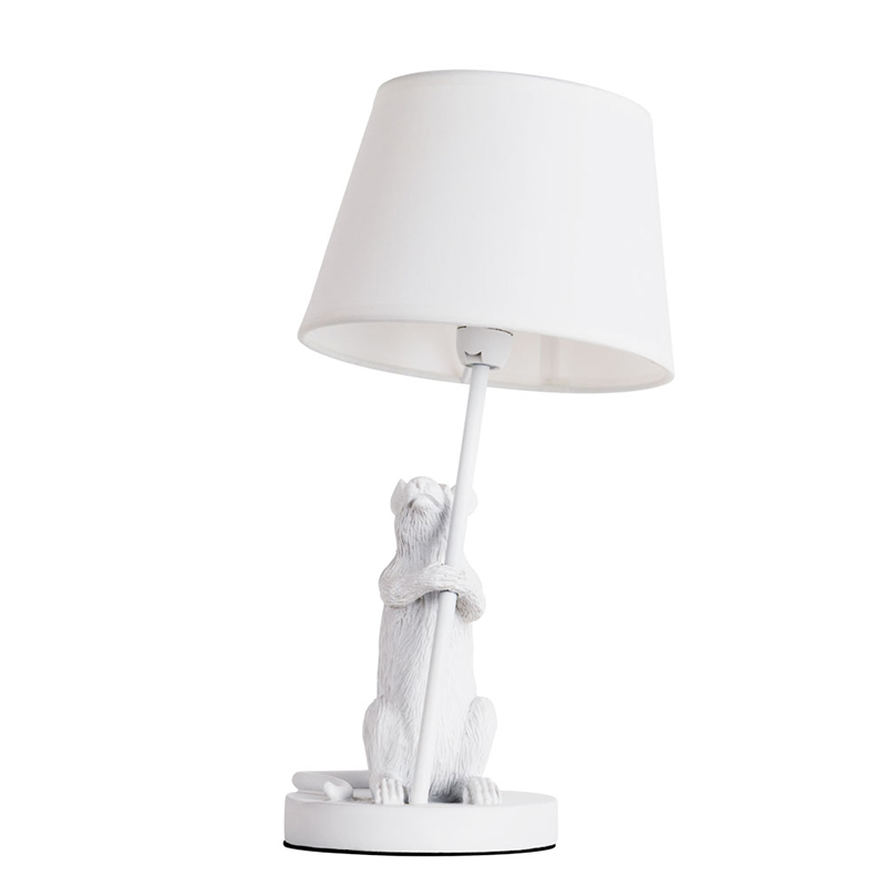 Настольная лампа White Mouse holding a lamp Белый Настольная лампа White Mouse holding a lamp Белый в Брянске | Loft Concept