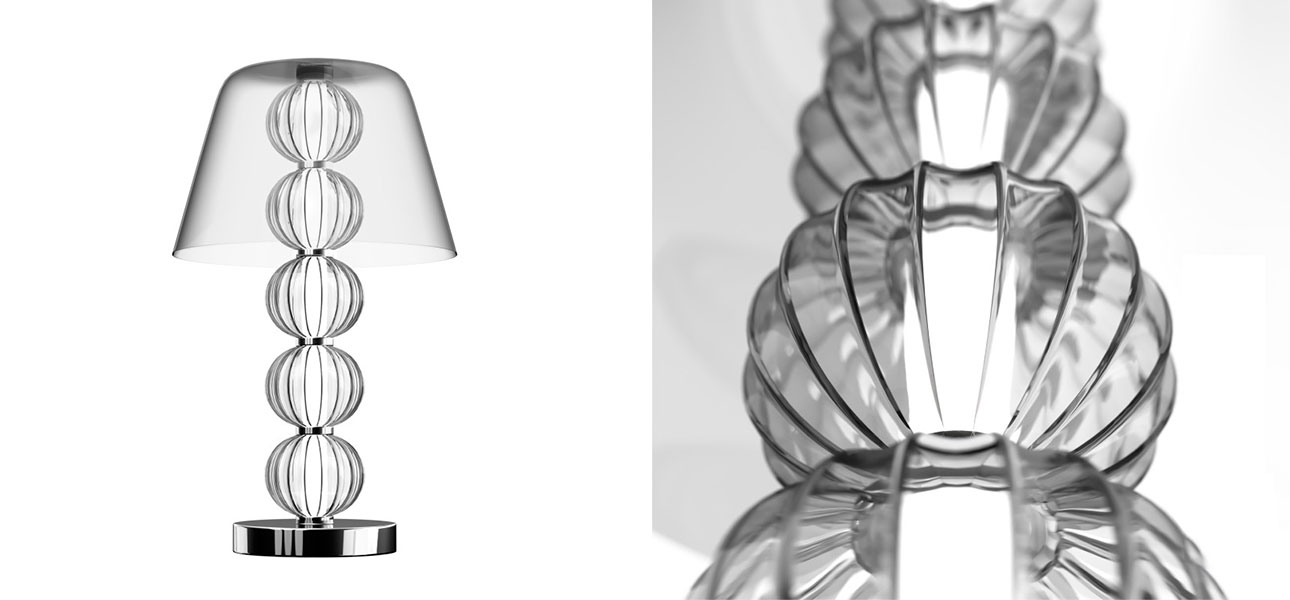 Настольная лампа со стеклянными шарами Balls Lamp - фото