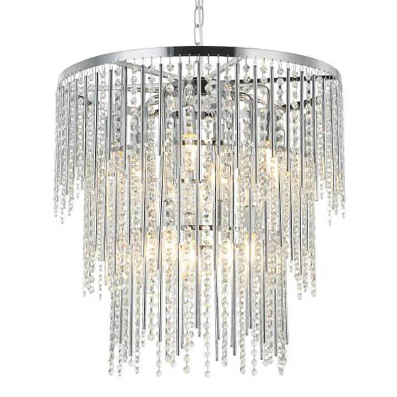 Люстра Crystal Wind Chimes Chrome Chandelier Хром Прозрачный Люстра Crystal Wind Chimes Chrome Chandelier Хром Прозрачный в Брянске | Loft Concept