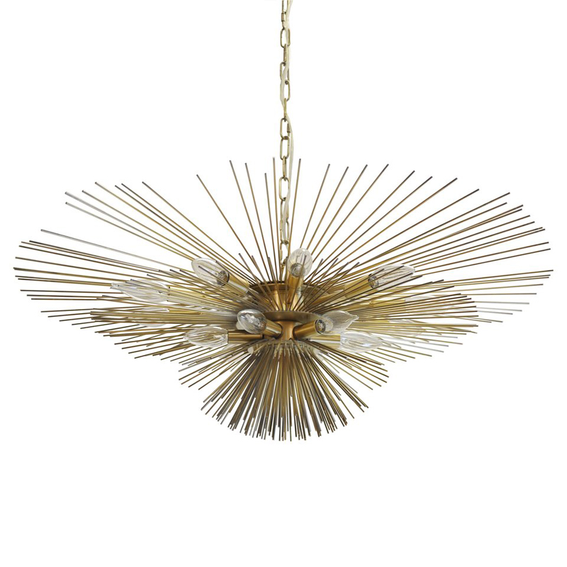 Люстра Circular Rays Astra Chandelier Латунь в Брянске | Loft Concept 