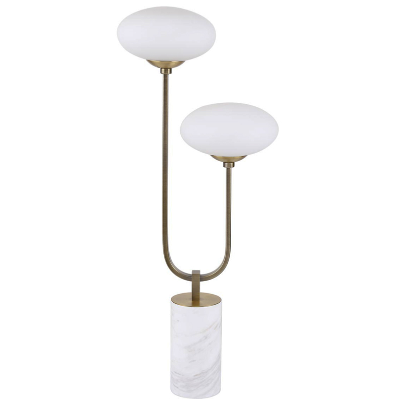 Oval Balls Mushrooms Table Lamp Brass Латунь Прозрачный белый Oval Balls Mushrooms Table Lamp Brass Латунь Прозрачный белый в Брянске | Loft Concept