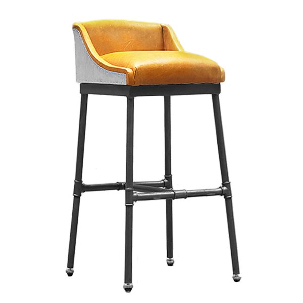 Барный стул Iron Scaffold Bar stool Yellow Желтый Темный хром Барный стул Iron Scaffold Bar stool Yellow Желтый Темный хром в Брянске | Loft Concept
