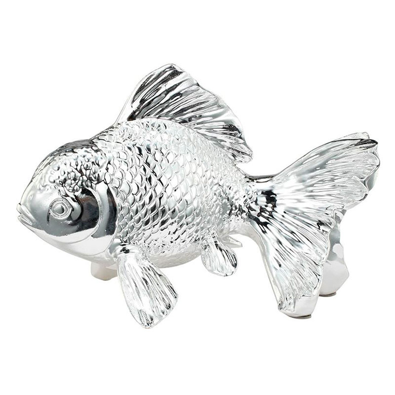 Статуэтка серебряная рыбка Fish Серебряный Статуэтка серебряная рыбка Fish Серебряный в Брянске | Loft Concept