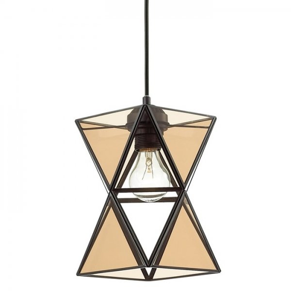 Подвесной светильник PolyPyramid Glass Pendant Cognac Янтарь (Amber) Подвесной светильник PolyPyramid Glass Pendant Cognac Янтарь (Amber) в Брянске | Loft Concept