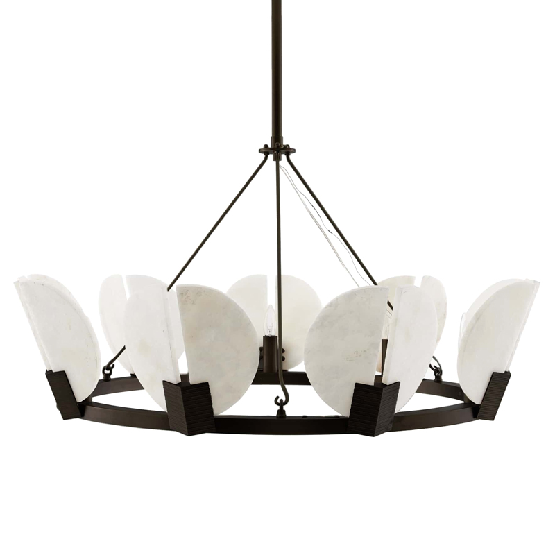 Люстра Arteriors SIERRA CHANDELIER Черный Белый Люстра Arteriors SIERRA CHANDELIER Черный Белый в Брянске | Loft Concept