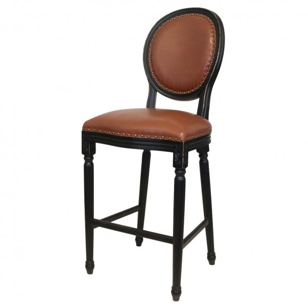 Стул French chairs Provence Bar Black Chair Черный Коричневый Стул French chairs Provence Bar Black Chair Черный Коричневый в Брянске | Loft Concept