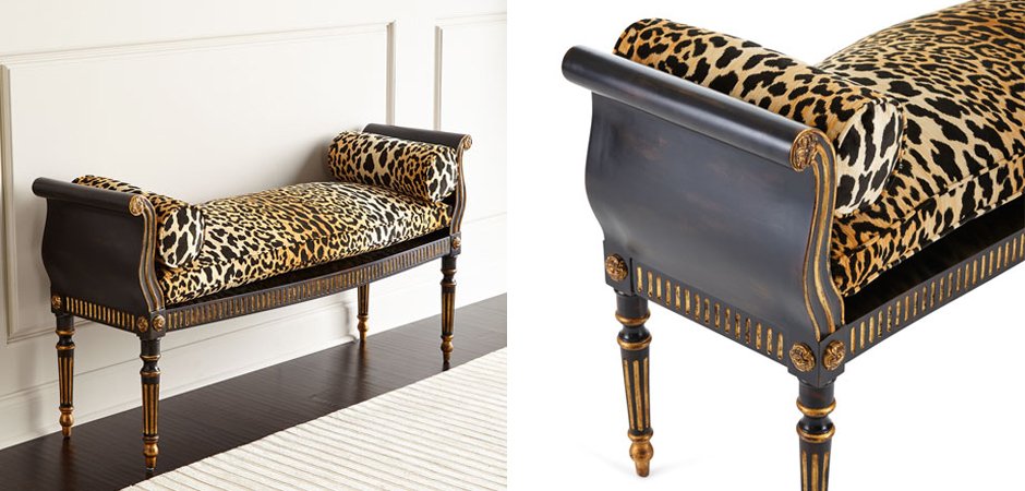 Оттоманка Attina Leopard Bench Оттоманка Attina Leopard Bench - Loft-Concept в Брянске