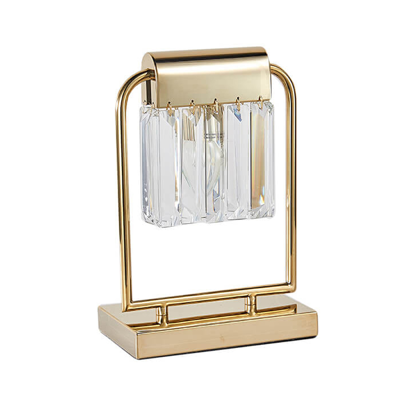 Настольная лампа Crystal Pendants gold Прозрачное Стекло Глянцевое золото Настольная лампа Crystal Pendants gold Прозрачное Стекло Глянцевое золото в Брянске | Loft Concept