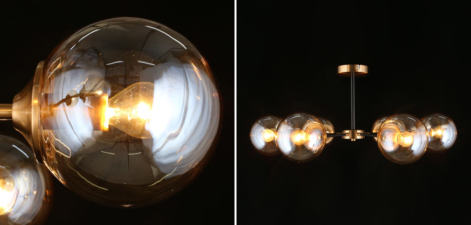 Потолочный светильник Smoky Sphere Champagne Потолочный светильник Smoky Sphere Champagne - Loft-Concept в Брянске