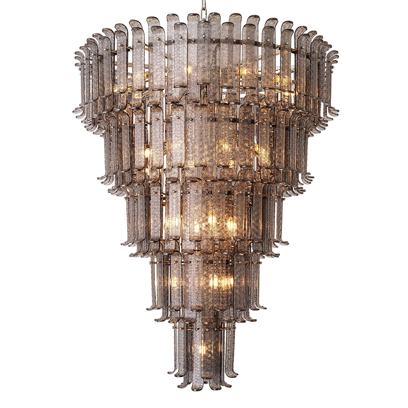 Люстра Philipp Plein Chandelier Rodeo Drive XXL Серый Никель Люстра Philipp Plein Chandelier Rodeo Drive XXL Серый Никель в Брянске | Loft Concept