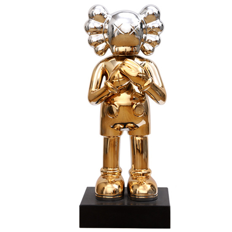 Статуэтка KAWS Gradient Gold Silver on stand Золотой Серебряный Статуэтка KAWS Gradient Gold Silver on stand Золотой Серебряный в Брянске | Loft Concept