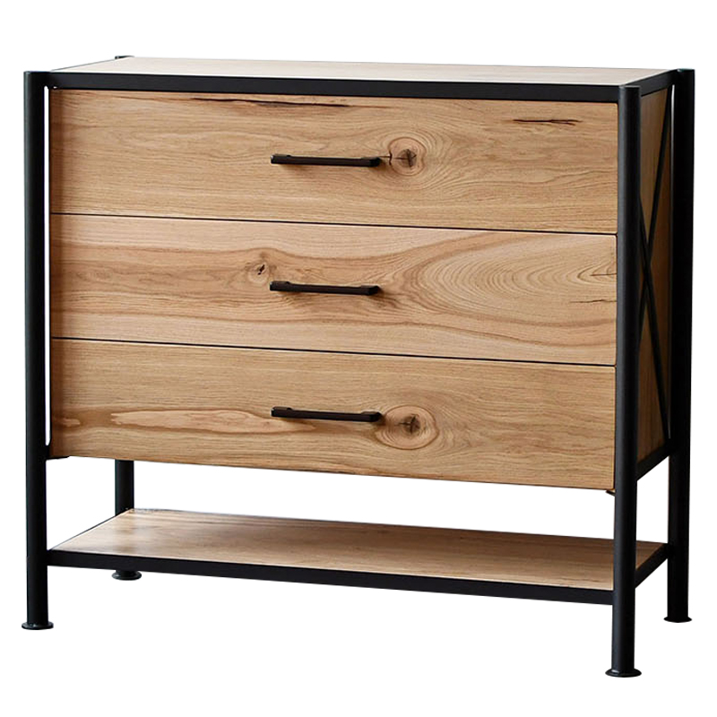 Комод в стиле лофт Terrence Industrial Metal Rust Chest of Drawers Древесина Черный Комод в стиле лофт Terrence Industrial Metal Rust Chest of Drawers Древесина Черный в Брянске | Loft Concept