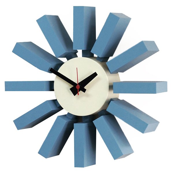 Часы George Nelson Block Clock Blue Голубой Часы George Nelson Block Clock Blue Голубой в Брянске | Loft Concept