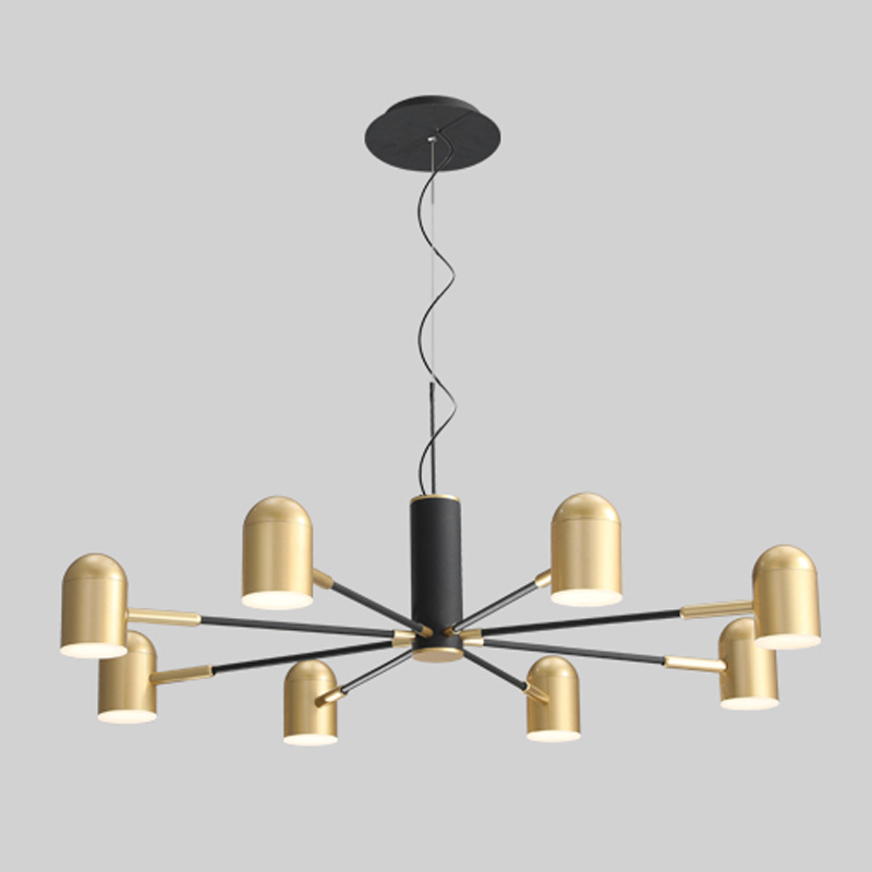 Люстра Desi Loft Chandelier Gold Золотой Черный Люстра Desi Loft Chandelier Gold Золотой Черный в Брянске | Loft Concept