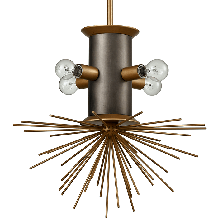 Подвесной светильник Hedgehog Chandelier Латунь Подвесной светильник Hedgehog Chandelier Латунь в Брянске | Loft Concept