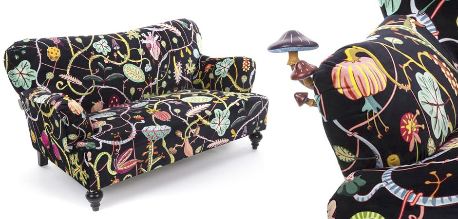 Диван Seletti Botanical Diva Sofa Black Диван Seletti Botanical Diva Sofa Black - Loft-Concept в Брянске