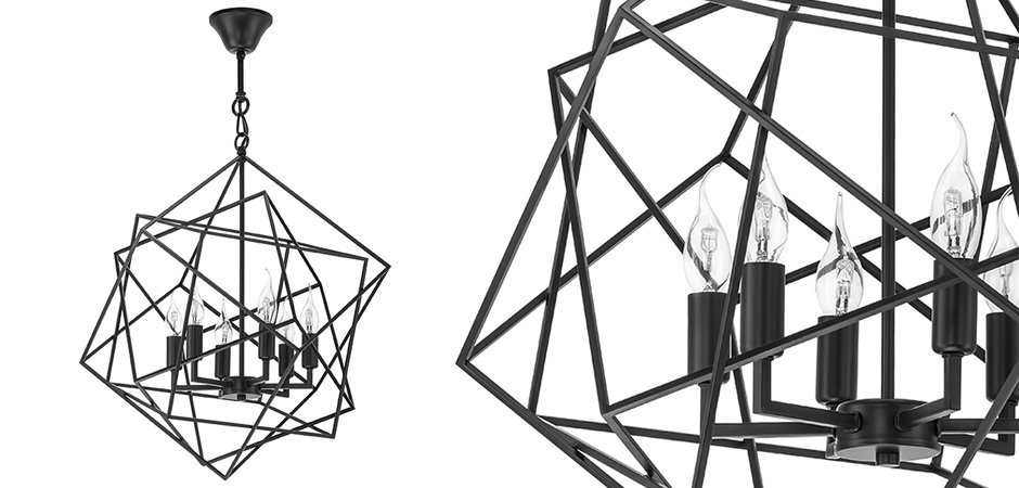Люстра CUBIST Chandelier Black Люстра CUBIST Chandelier Black - Loft-Concept в Брянске