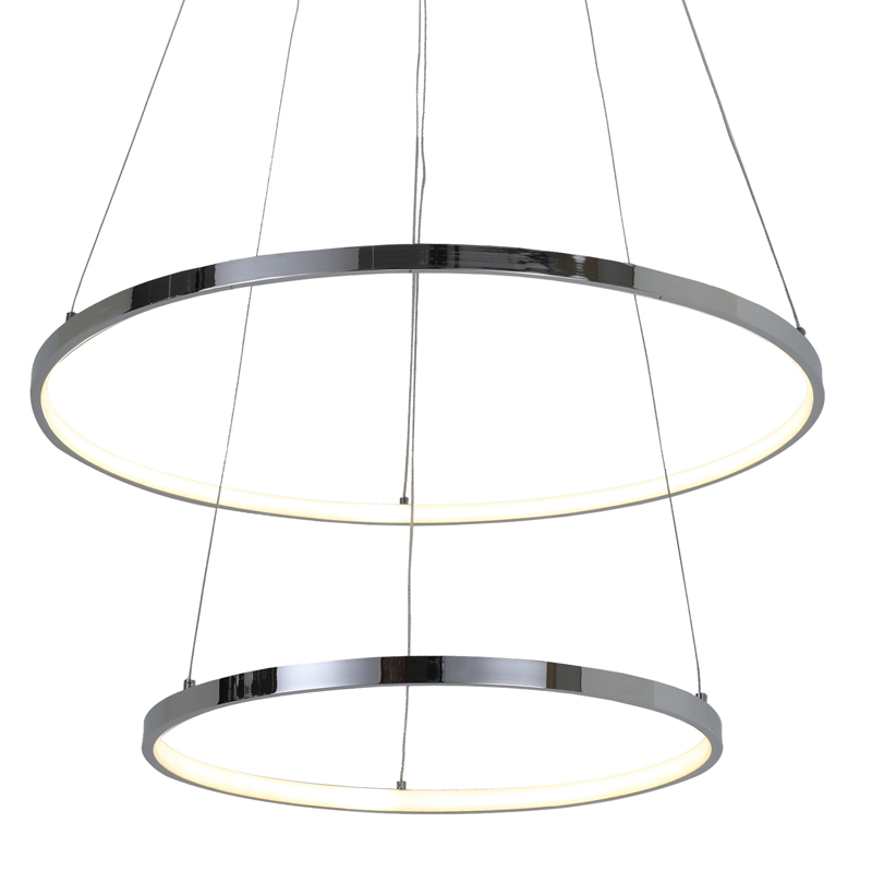 Люстра Ring Horizontal Double chromium 60+40 Хром Люстра Ring Horizontal Double chromium 60+40 Хром в Брянске | Loft Concept
