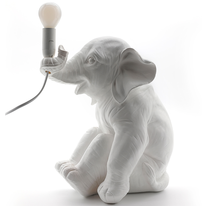 Настольная лампа Table Lamp Elephant Белый Настольная лампа Table Lamp Elephant Белый в Брянске | Loft Concept