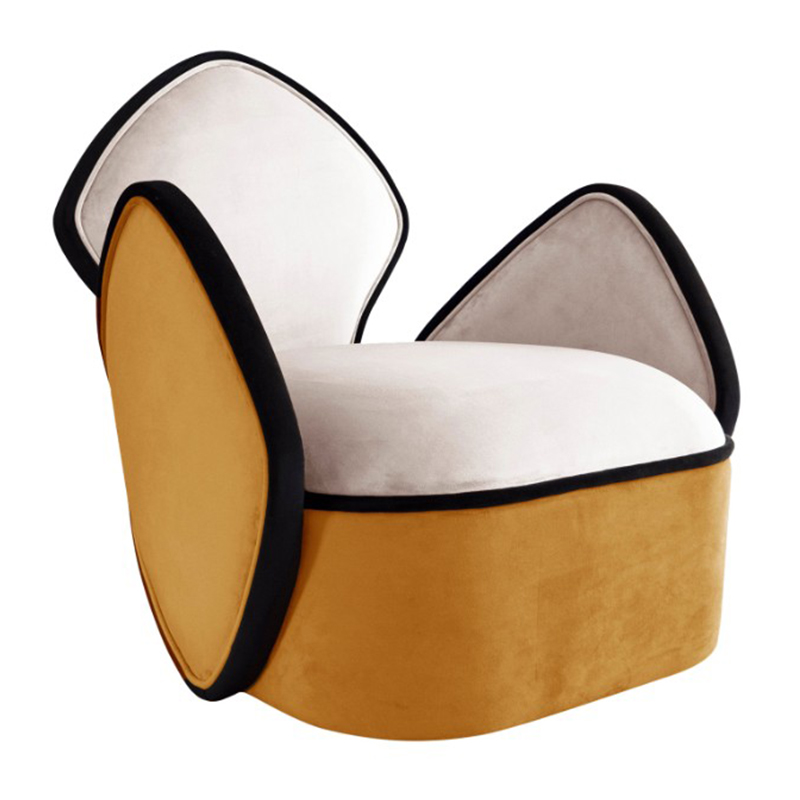 Дизайнерское Кресло Orca Armchair Designed by Sergio Prieto Белый Оранжевый Черный Дизайнерское Кресло Orca Armchair Designed by Sergio Prieto Белый Оранжевый Черный в Брянске | Loft Concept