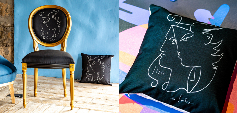 Декоративная подушка White Silhouette Orpheus Pillow Декоративная подушка White Silhouette Orpheus Pillow - Loft-Concept в Брянске