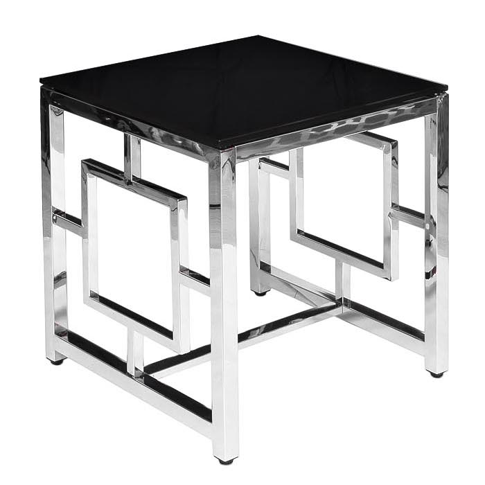 Стол Quadrum Table Хром Глянцевый черный Стол Quadrum Table Хром Глянцевый черный в Брянске | Loft Concept