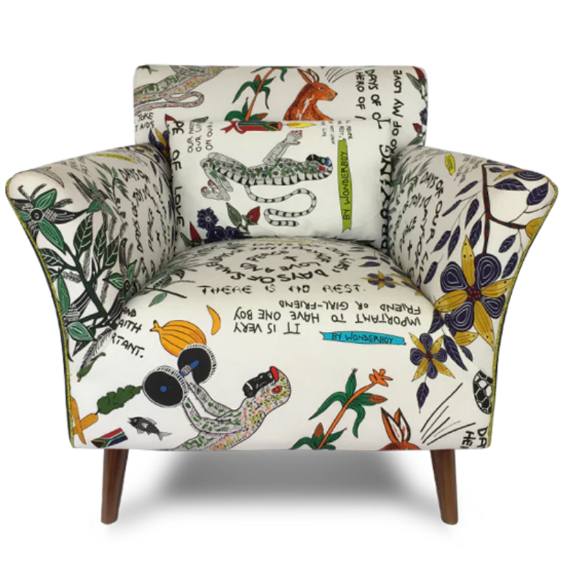 Кресло Wonderboy Occasional Chair Белый Мульти в Брянске | Loft Concept 