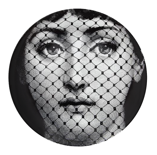 Декоративная тарелка Fornasetti 078 Черный в Брянске | Loft Concept 