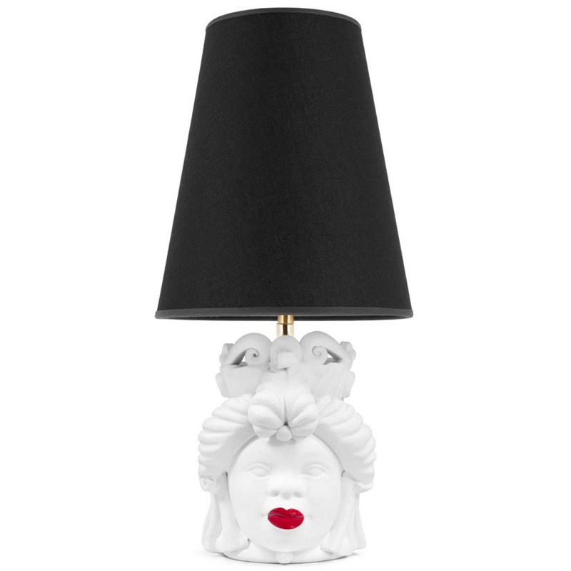 Настольная лампа Table Lamp Moro Lady Small Lipstick Black Белый Черный Красный Настольная лампа Table Lamp Moro Lady Small Lipstick Black Белый Черный Красный в Брянске | Loft Concept