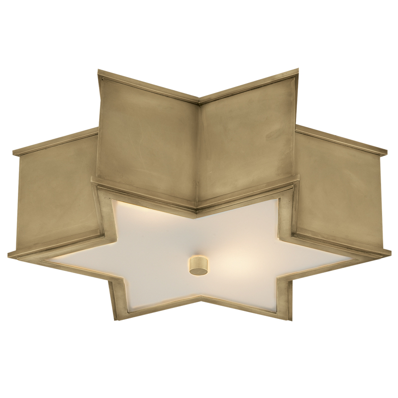 Потолочный светильник Звезда Sophia Flush Mount Brass Латунь Потолочный светильник Звезда Sophia Flush Mount Brass Латунь в Брянске | Loft Concept