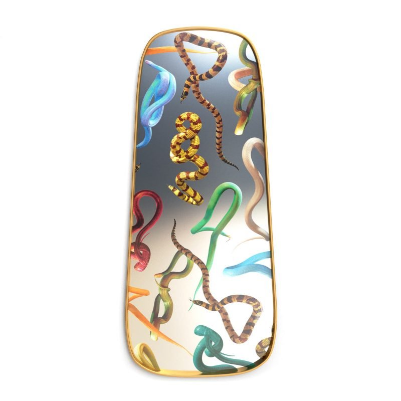 Зеркало Seletti Mirror Gold Frame Snakes Мульти Зеркало Seletti Mirror Gold Frame Snakes Мульти в Брянске | Loft Concept
