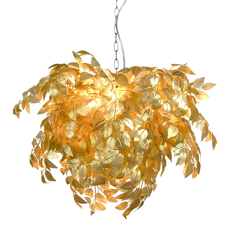Люстра Golden Autumn Leaves Золотой Хром Люстра Golden Autumn Leaves Золотой Хром в Брянске | Loft Concept