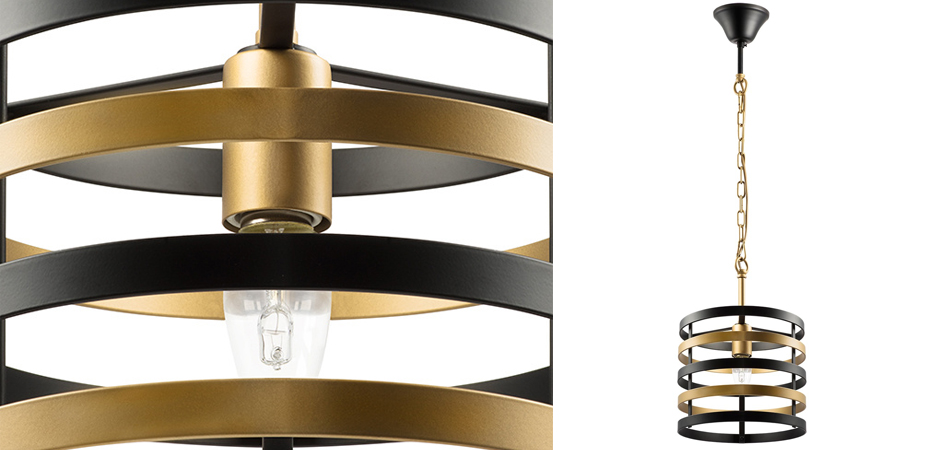 Подвесной светильник Gold Stripes Chandelier Подвесной светильник Gold Stripes Chandelier - Loft-Concept в Брянске